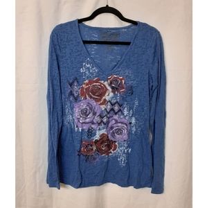 Girl's burnout longsleeve t-shirt